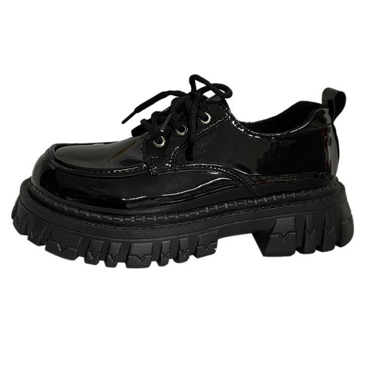 Real soft leather thick-soled heightened lace-up small leather shoes for women s spring and autumn 2025 new retro black British style single shoes 40
Real soft leather thick-soled heightened lace-up small leather shoes for women s spring and autumn 2025 new retro black British style single shoes 40