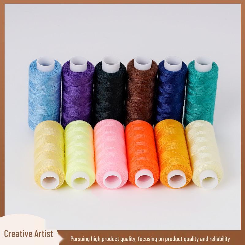 Household Sewing Thread Set: 12 Colors, 250-Yard Spools for DIY Projects
Household Sewing Thread Set: 12 Colors, 250-Yard Spools for DIY Projects