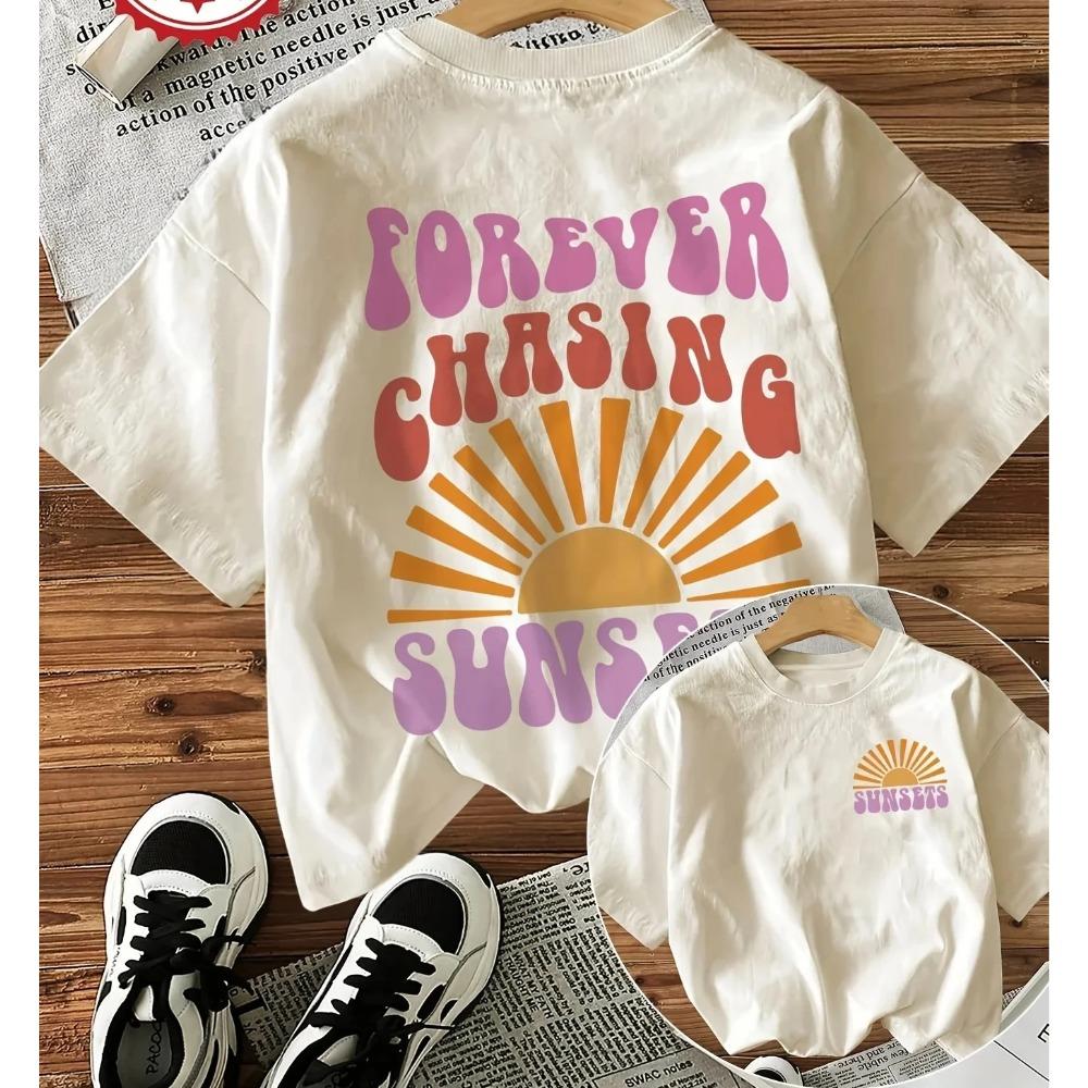 Forever Chasing Sunsets Printed T-Shirts Female Funny T Shirts Korean Fashion Graphic Casual Summer Tops Women Clothing S
Forever Chasing Sunsets Printed T-Shirts Female Funny T Shirts Korean Fashion Graphic Casual Summer Tops Women Clothing S