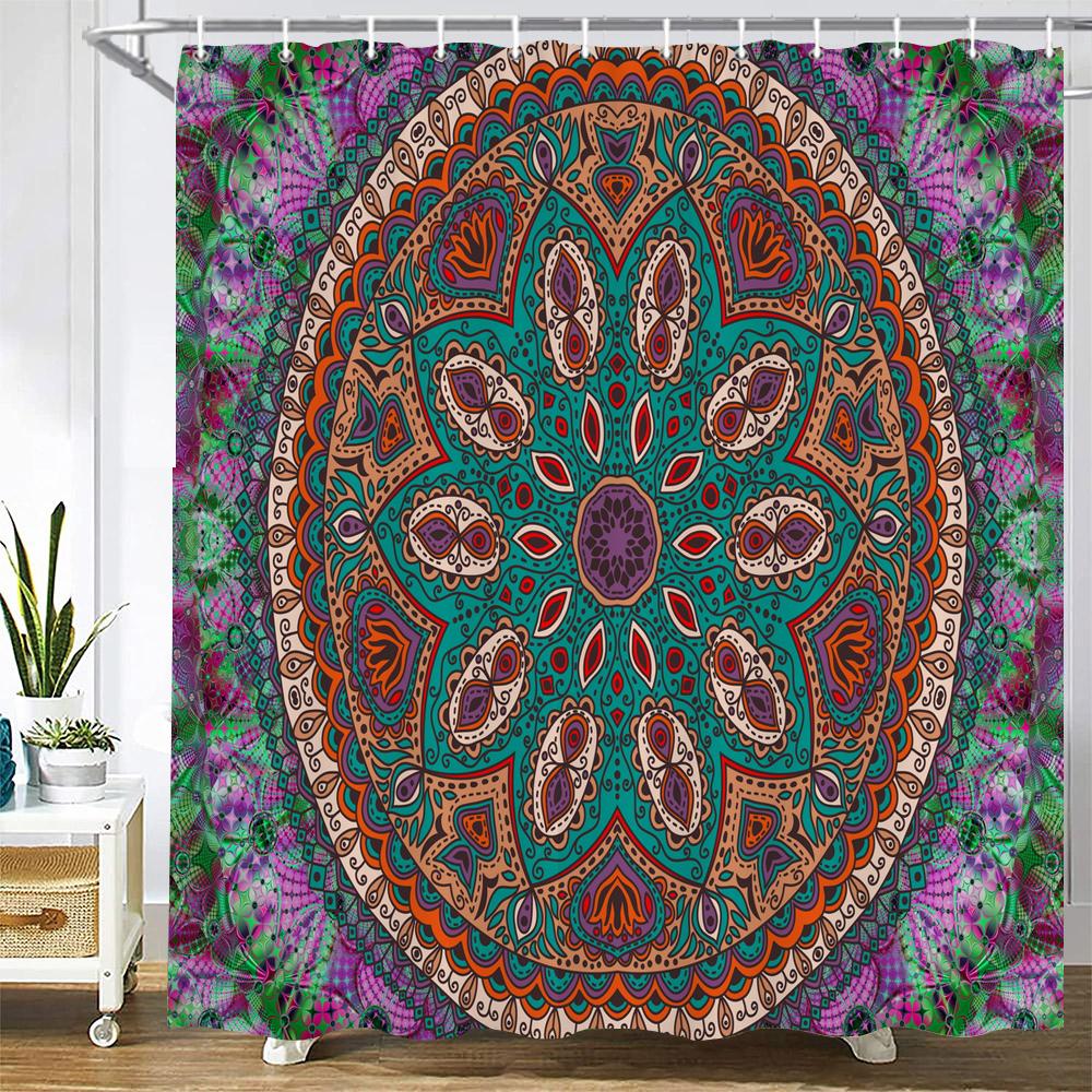 Bohemia Style Printed Shower Curtain Bathroom Curtain With Hook Waterproof Decorative Curtain Boho 3D Shower Curtains 180X180Cm W60H190(CM)-1 Pcs
Bohemia Style Printed Shower Curtain Bathroom Curtain With Hook Waterproof Decorative Curtain Boho 3D Shower Curtains 180X180Cm W60H190(CM)-1 Pcs