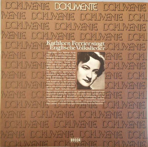 LP Record KATHLEEN FERRIER - Singt Englische Volkslieder 641910AJ DECCA Germany Classical Used
LP Record KATHLEEN FERRIER - Singt Englische Volkslieder 641910AJ DECCA Germany Classical Used
