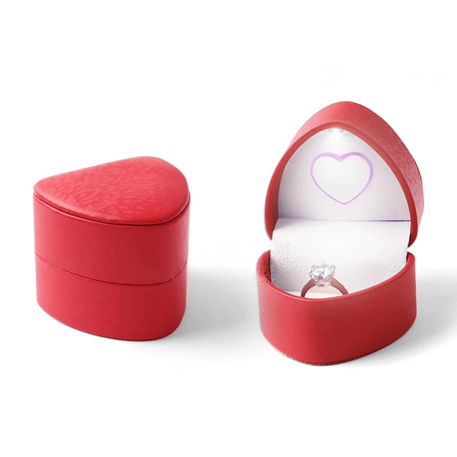 Elegant LED Light Jewelry Storage Box Heart Shape Jewelry Display Container Accessory Display Holder for Rings Bracelet червоний
Elegant LED Light Jewelry Storage Box Heart Shape Jewelry Display Container Accessory Display Holder for Rings Bracelet червоний