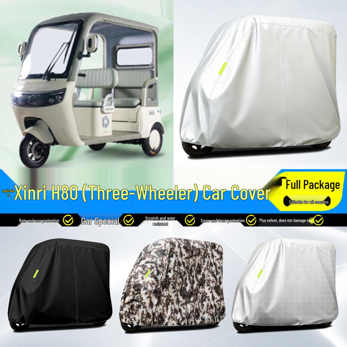 Xinri H80 Electric Tricycle Rainproof Canopy and Sun Protection Cover with Decorative Interior Accessories Aluminum Foil Silver Checkered Full Cover
Xinri H80 Electric Tricycle Rainproof Canopy and Sun Protection Cover with Decorative Interior Accessories Aluminum Foil Silver Checkered Full Cover