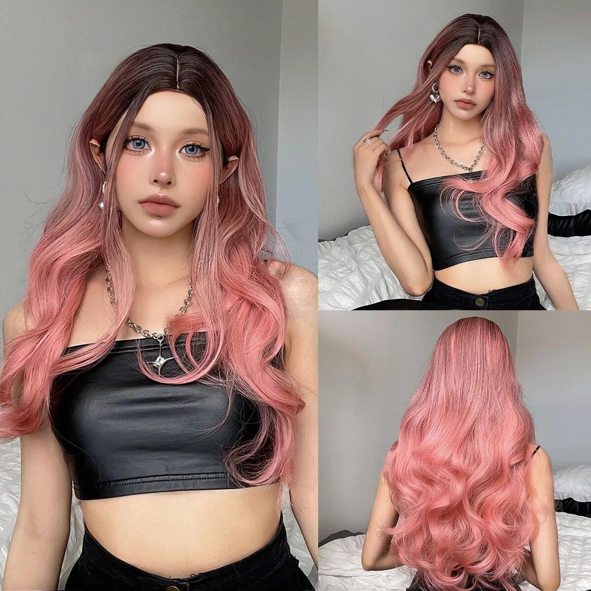 ALAN EATON Довгі хвилясті синтетичні перуки Ombre Orange Hair Wigs with Bangs for Women Cosplay Daily Party Dating Heat Resistant Fiber Wig
ALAN EATON Довгі хвилясті синтетичні перуки Ombre Orange Hair Wigs with Bangs for Women Cosplay Daily Party Dating Heat Resistant Fiber Wig