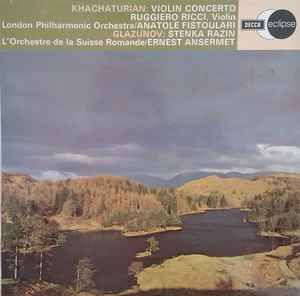 LP Record ARAM KHATCHATURIAN, RUGGIERO RICCI, - Violin Concerto - Stenka Razin ECS641 Decca, Eclipse 1971 UK Classical Used
LP Record ARAM KHATCHATURIAN, RUGGIERO RICCI, - Violin Concerto - Stenka Razin ECS641 Decca, Eclipse 1971 UK Classical Used
