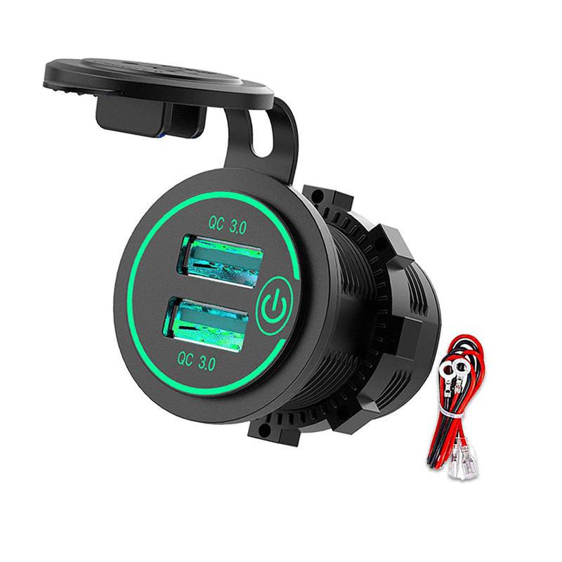 12/24 В QC3.0 Автомобильный прикуриватель Двойной USB Мощные зажигалки Быстрая зарядка для телефона iPad Зарядка электроники зелёный
12/24 В QC3.0 Автомобильный прикуриватель Двойной USB Мощные зажигалки Быстрая зарядка для телефона iPad Зарядка электроники зелёный