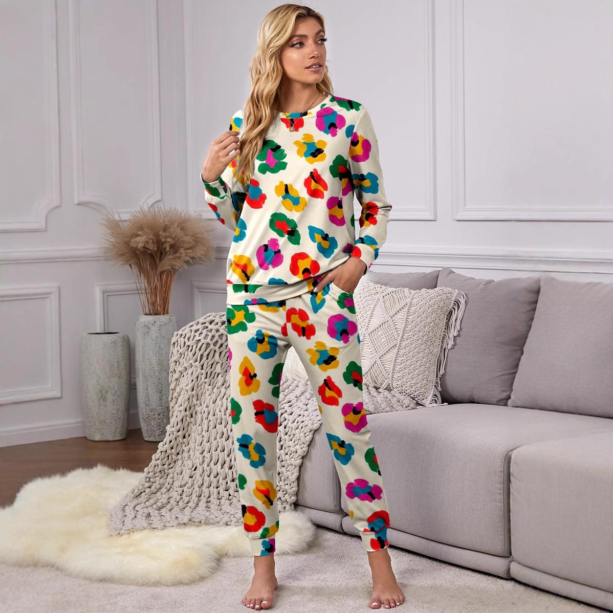 Shiying Autumn New European American Women s Slim Casual Multi-color Print Two-piece Set Medium
Shiying Autumn New European American Women s Slim Casual Multi-color Print Two-piece Set Medium