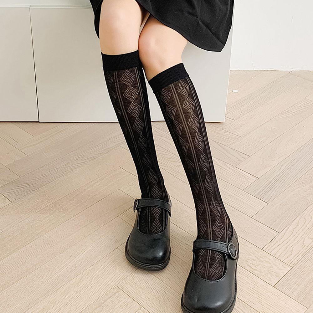Transparent Hosiery Stripe Korean Knee High Socks JK Stockings Lolita Pile Sock Women Long Socks
Transparent Hosiery Stripe Korean Knee High Socks JK Stockings Lolita Pile Sock Women Long Socks