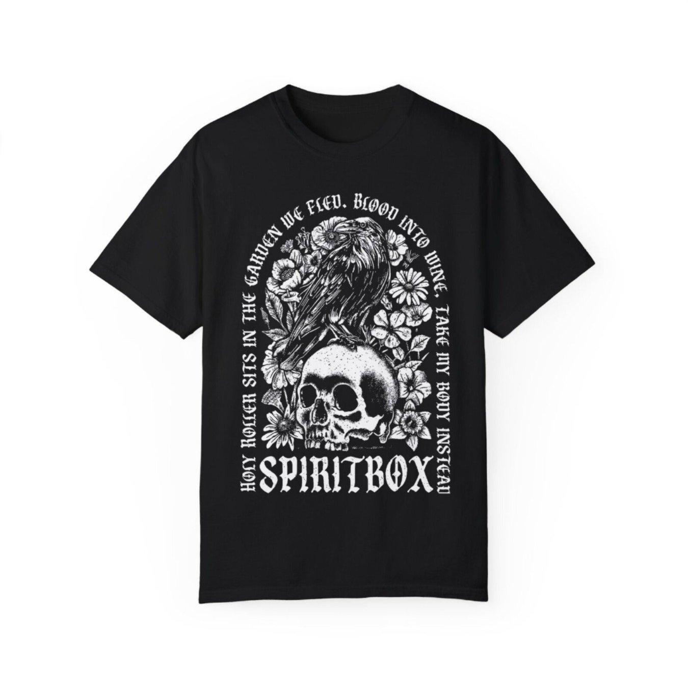 Spiritbox Band Gothic-Inspired T-Shirt Men s Black Cotton Tee Skull Floral Design Casual Round Neck Perfect for Music Fans S
Spiritbox Band Gothic-Inspired T-Shirt Men s Black Cotton Tee Skull Floral Design Casual Round Neck Perfect for Music Fans S