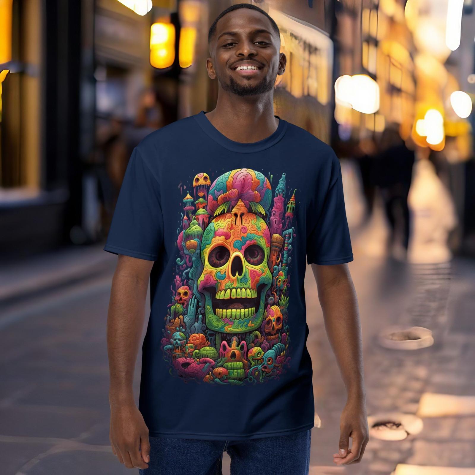 Colorful Acid Trip Skull Shirt for Men - Psychedelic Art Head Bone Tee 5XL різнокольоровий
Colorful Acid Trip Skull Shirt for Men - Psychedelic Art Head Bone Tee 5XL різнокольоровий