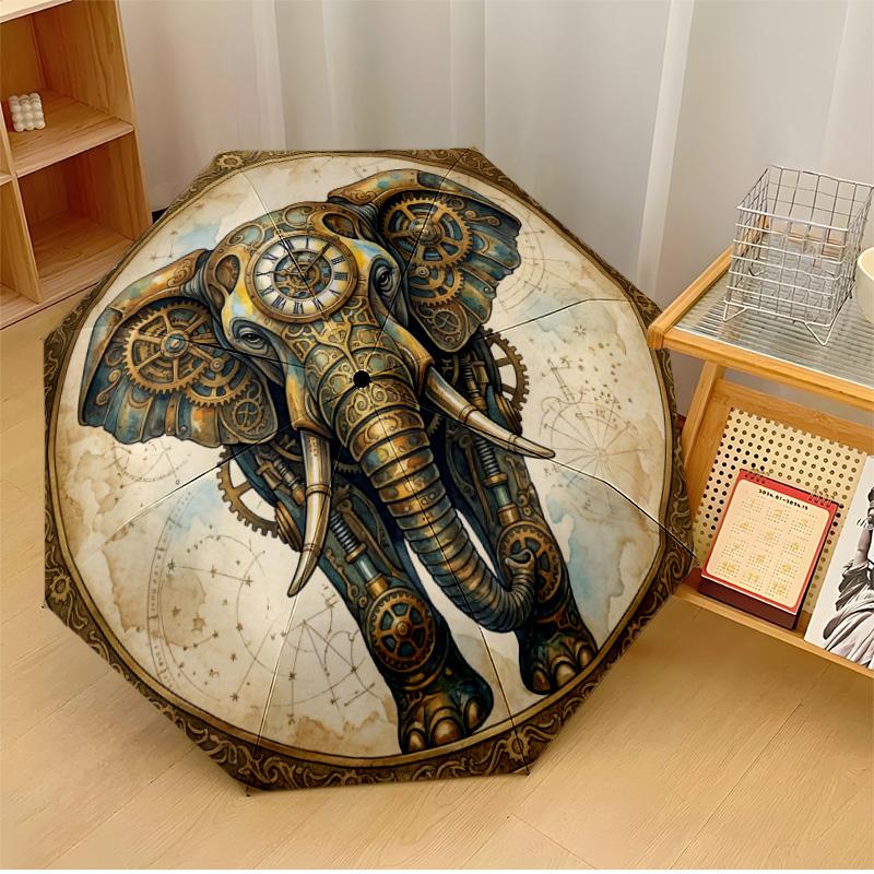 Ornate Elephant with Flowers Printed umbrella windproof folding umbrella portable sun and rain umbrella suitable for gifting
Ornate Elephant with Flowers Printed umbrella windproof folding umbrella portable sun and rain umbrella suitable for gifting