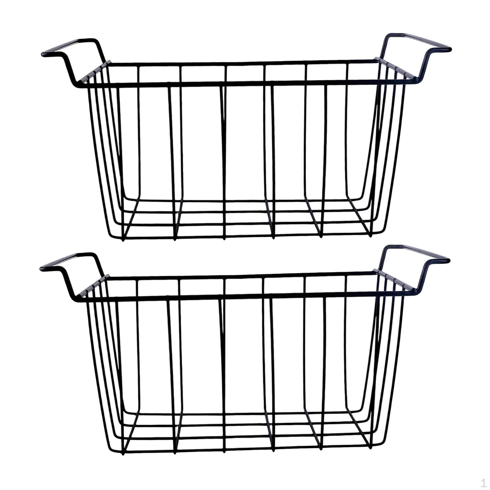Basket Storage Containers for Freezer, Household Wire Basket, Freezer Organizer black 45cm
Basket Storage Containers for Freezer, Household Wire Basket, Freezer Organizer black 45cm
