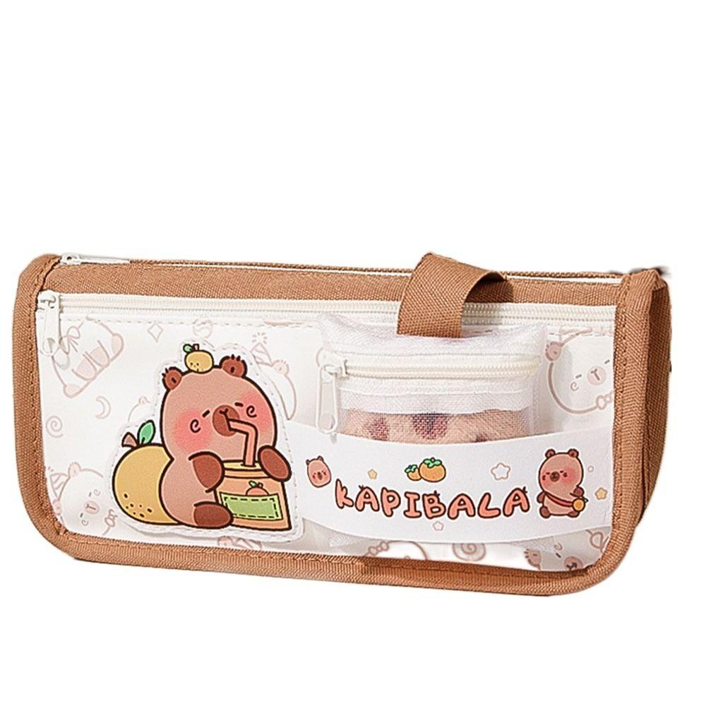 Canvas Capybara Pen Pouch Large-capacity Cartoon Pen Bag Capybara Pencil Case Desktop Organizer Pen bag
Canvas Capybara Pen Pouch Large-capacity Cartoon Pen Bag Capybara Pencil Case Desktop Organizer Pen bag