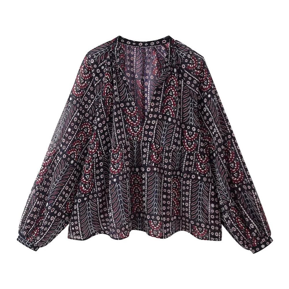 Spring 2025 Women s Casual Metallic Thread V-Neck Long-Sleeve Printed Shirt Top Small чорний
Spring 2025 Women s Casual Metallic Thread V-Neck Long-Sleeve Printed Shirt Top Small чорний