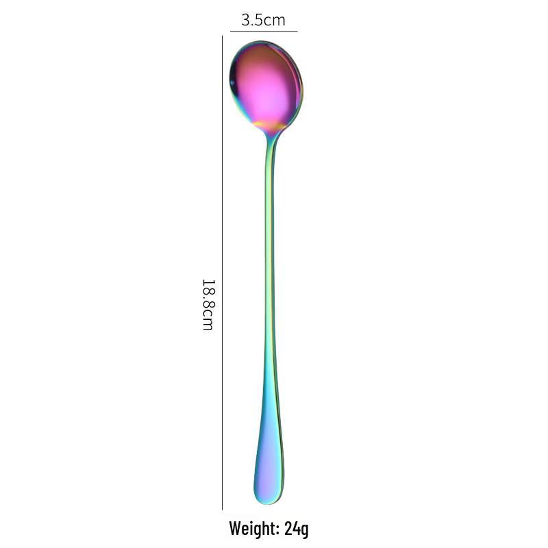 Iridescent Stainless Steel Long Handle Bar Spoon Set
Iridescent Stainless Steel Long Handle Bar Spoon Set