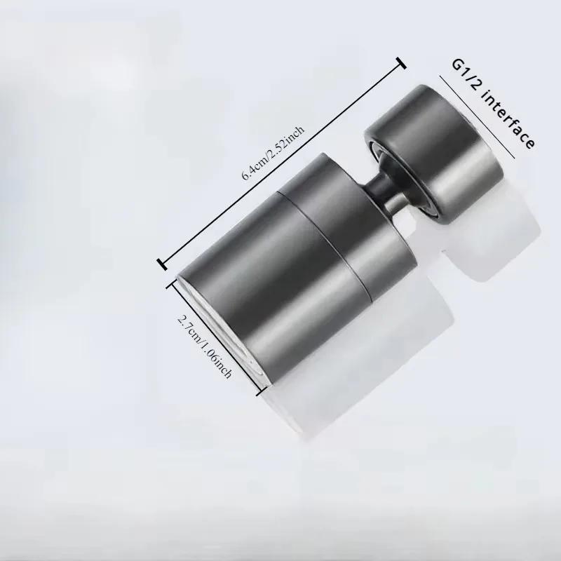 Удлинитель для смесителя из латуни, 2 режима подачи воды, поворотный серый
Удлинитель для смесителя из латуни, 2 режима подачи воды, поворотный серый