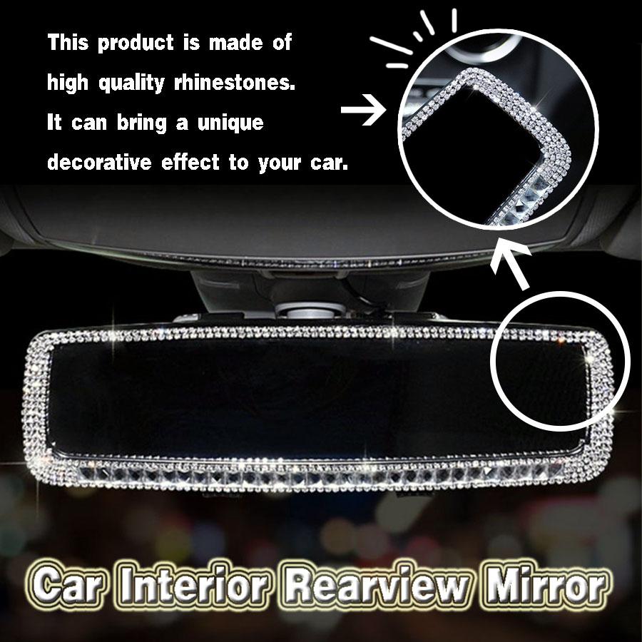 Sparkle Diamond Car Interior Rearview Mirror Bling Rhinestone Decor Accessories
Sparkle Diamond Car Interior Rearview Mirror Bling Rhinestone Decor Accessories