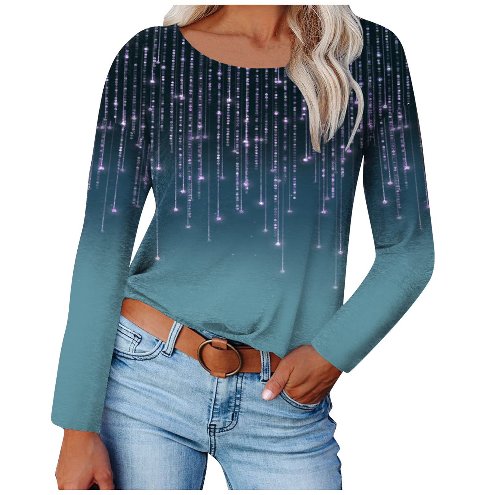 Spring New Women s Loose Solid Color Gradient Printed T-shirt V-neck Ladies Top Elegant Long Sleeve Casual T-shirt 8XL
Spring New Women s Loose Solid Color Gradient Printed T-shirt V-neck Ladies Top Elegant Long Sleeve Casual T-shirt 8XL