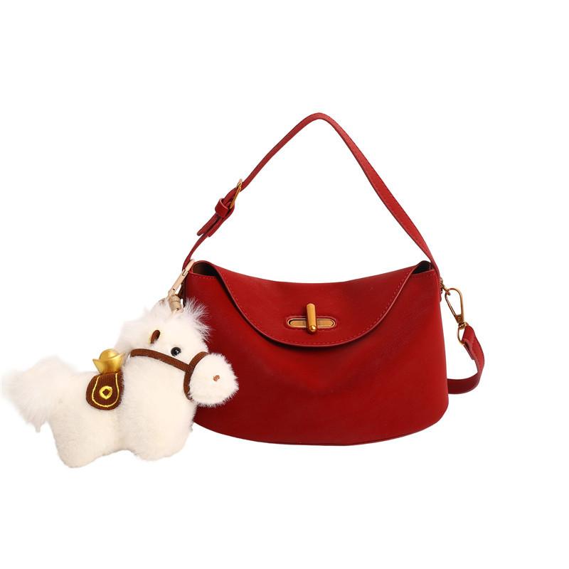 Retro niche texture handbag, small bag, women s new bucket bag, simple one-shoulder crossbody mobile phone bag No pendant model червоний
Retro niche texture handbag, small bag, women s new bucket bag, simple one-shoulder crossbody mobile phone bag No pendant model червоний