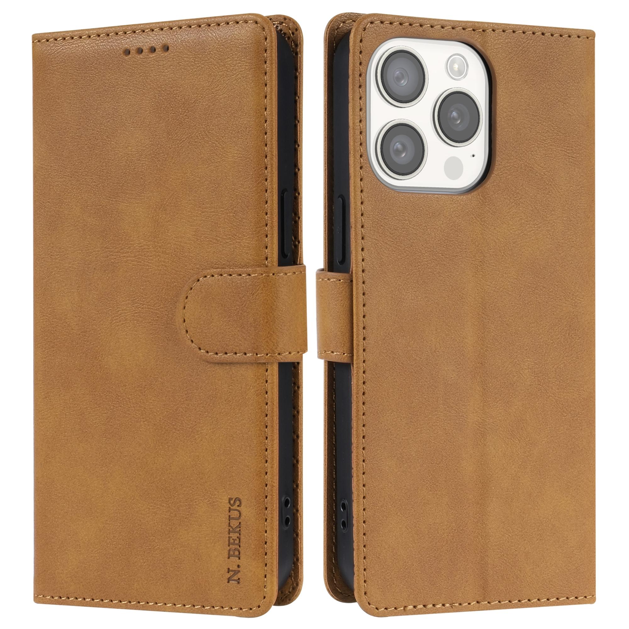 For iPhone 14 Pro Max Case PU Leather Magnetic Clasp Shockproof Cover Brown
For iPhone 14 Pro Max Case PU Leather Magnetic Clasp Shockproof Cover Brown