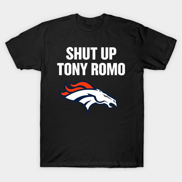 Men Black Print T-shirt Shut Up Tony Romo Broncos Football No-Cut Transfer Paper Print Cotton Tshirt 4XL
Men Black Print T-shirt Shut Up Tony Romo Broncos Football No-Cut Transfer Paper Print Cotton Tshirt 4XL