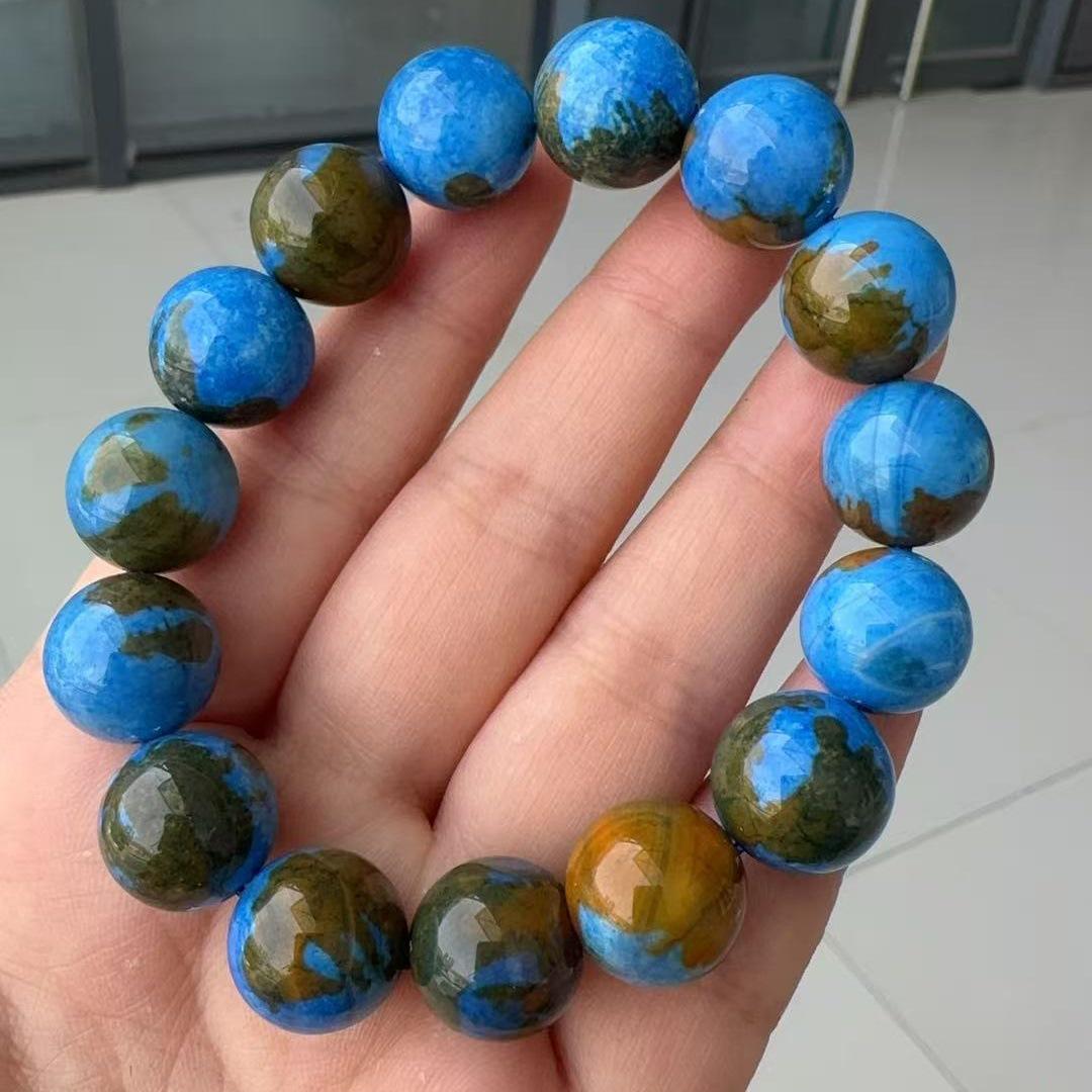 Earth-Toned Blue Agate Barrel Bead Bracelet with Natural Starry Sky Beads
Earth-Toned Blue Agate Barrel Bead Bracelet with Natural Starry Sky Beads