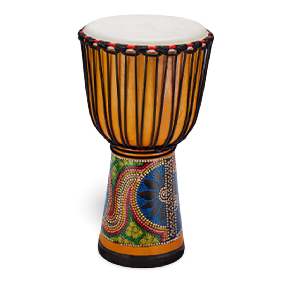 Uccellino 8-inch Djembe Folk Instrument for Children, Hand Drum Figurine, 40cm (Natural Wood)
Uccellino 8-inch Djembe Folk Instrument for Children, Hand Drum Figurine, 40cm (Natural Wood)