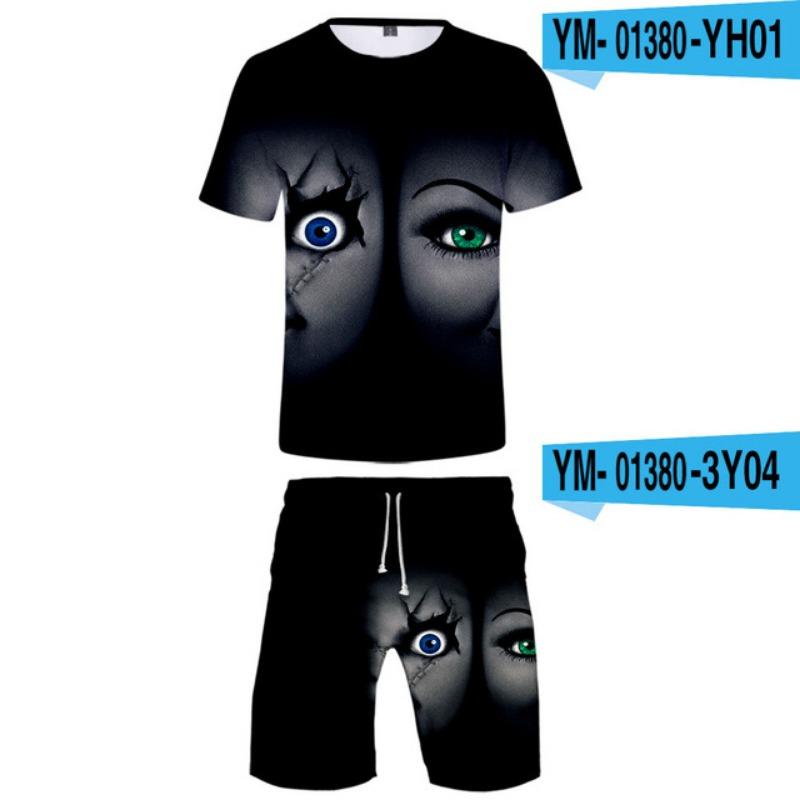 Horror Movie Chucky sets 2 Piece Set Summer Short Sleeve t shirt+Shorts Fashion suit Streetwear Clothes 2XL
Horror Movie Chucky sets 2 Piece Set Summer Short Sleeve t shirt+Shorts Fashion suit Streetwear Clothes 2XL