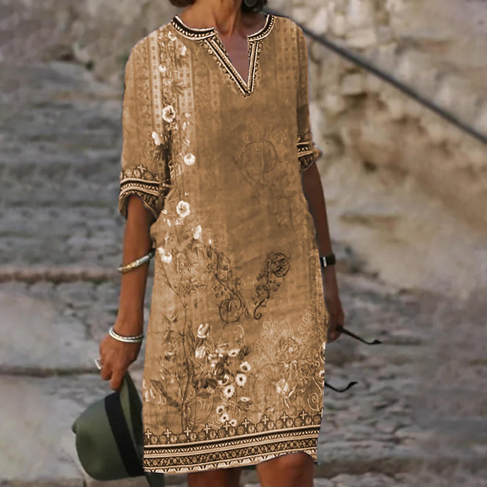 2026 Spring/Summer Women s Dress Casual Retro Floral Print Dresses Elegant V-neck Loose A-line Vestidos Female Vestidos 5XL жовтий
2026 Spring/Summer Women s Dress Casual Retro Floral Print Dresses Elegant V-neck Loose A-line Vestidos Female Vestidos 5XL жовтий