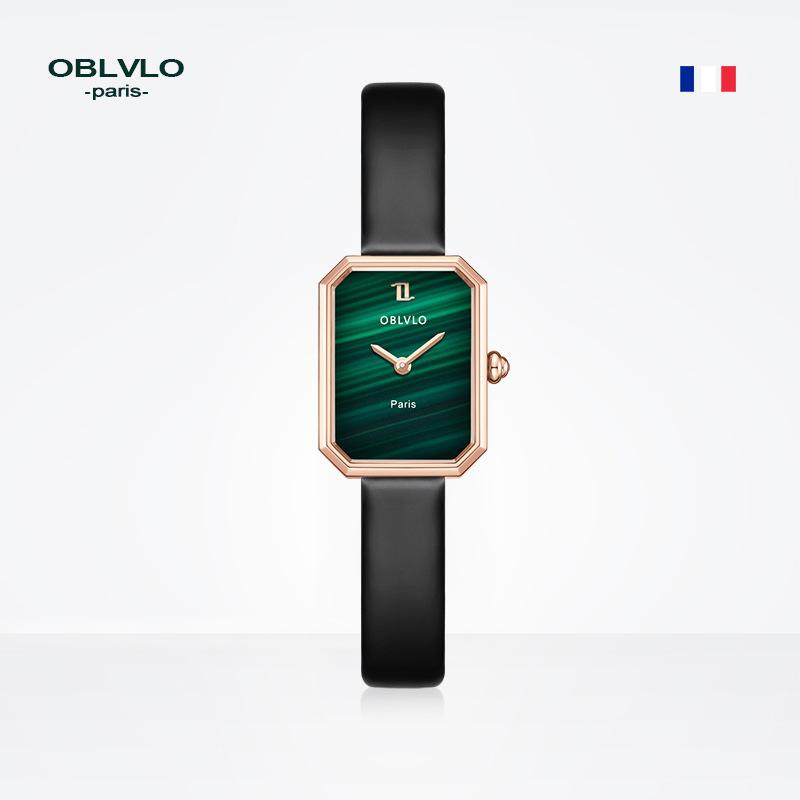 OBLVLO French Parisian Classic Small Green Watch Fashion Square Watch Vintage Ladies Watch
OBLVLO French Parisian Classic Small Green Watch Fashion Square Watch Vintage Ladies Watch