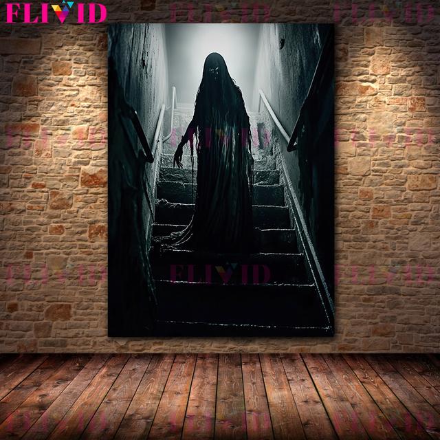 Темная нежить и ведьма на лестнице и пентхаусе, винтажная настенная живопись маслом, ужас, призрак и дьявол Ai 21cm×30cm NoFrame
Темная нежить и ведьма на лестнице и пентхаусе, винтажная настенная живопись маслом, ужас, призрак и дьявол Ai 21cm×30cm NoFrame