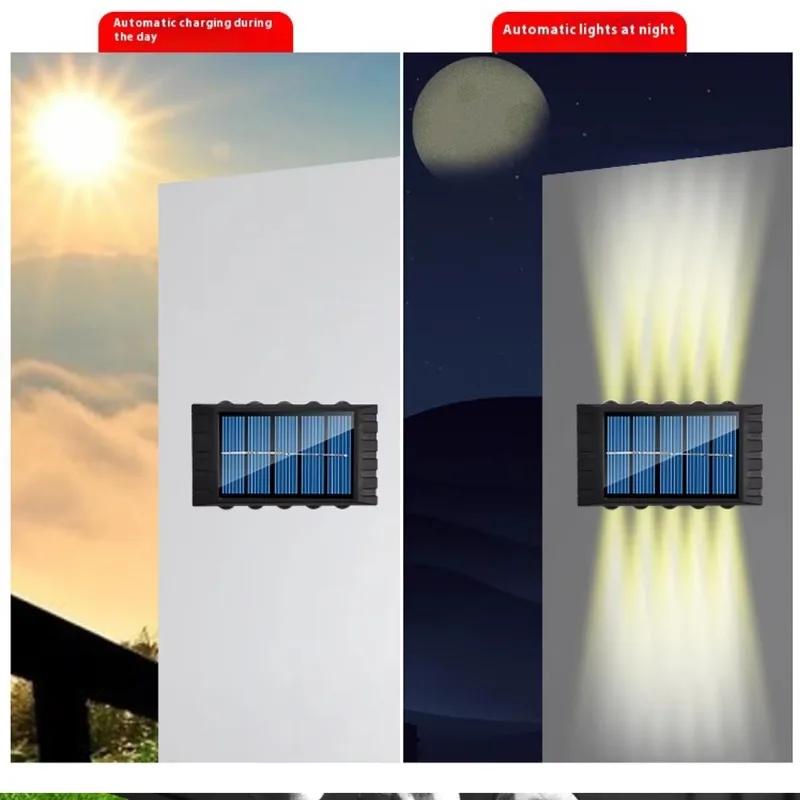 LED Solar Outdoor Wall Light Waterproof Up And Down Patio Street Garden Villa For Home Decorative Landscape Stair Night Light
LED Solar Outdoor Wall Light Waterproof Up And Down Patio Street Garden Villa For Home Decorative Landscape Stair Night Light