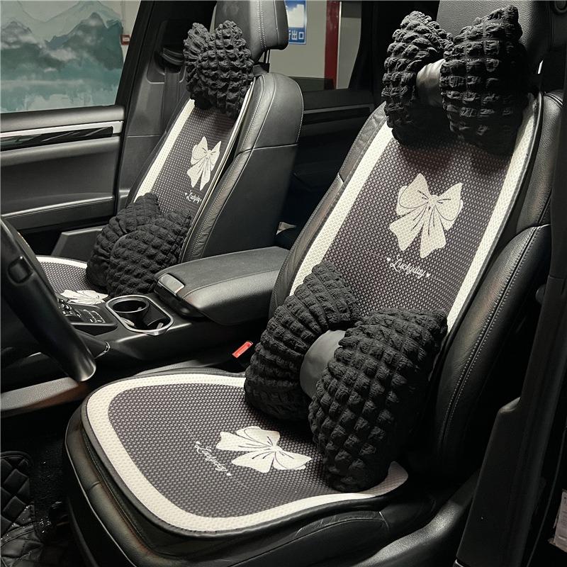Bow Knot Car Seat Cushion Summer Ice Breathable Car Fart Cool Cushion Goddess Car Seat Cushion All-season Universal
Bow Knot Car Seat Cushion Summer Ice Breathable Car Fart Cool Cushion Goddess Car Seat Cushion All-season Universal