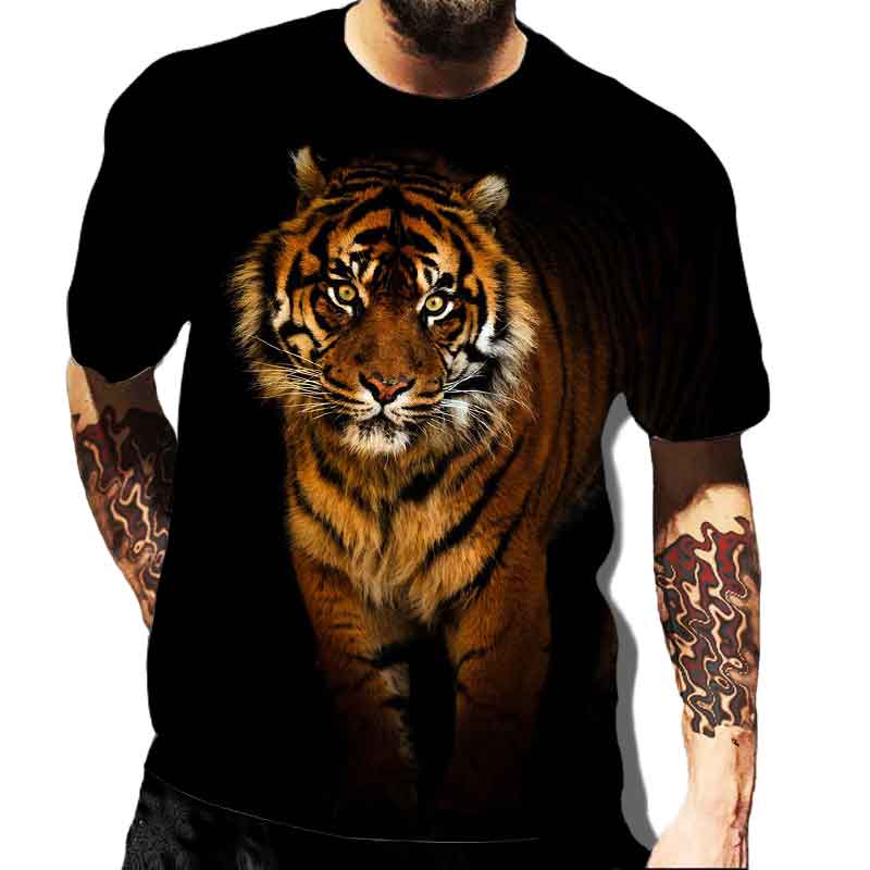 Мужские 3D футболки с принтом Tiger Lion Модные уличная одежда с коротким вырезом с коротким вырезом Хип-хоп футболки лето
Мужские 3D футболки с принтом Tiger Lion Модные уличная одежда с коротким вырезом с коротким вырезом Хип-хоп футболки лето