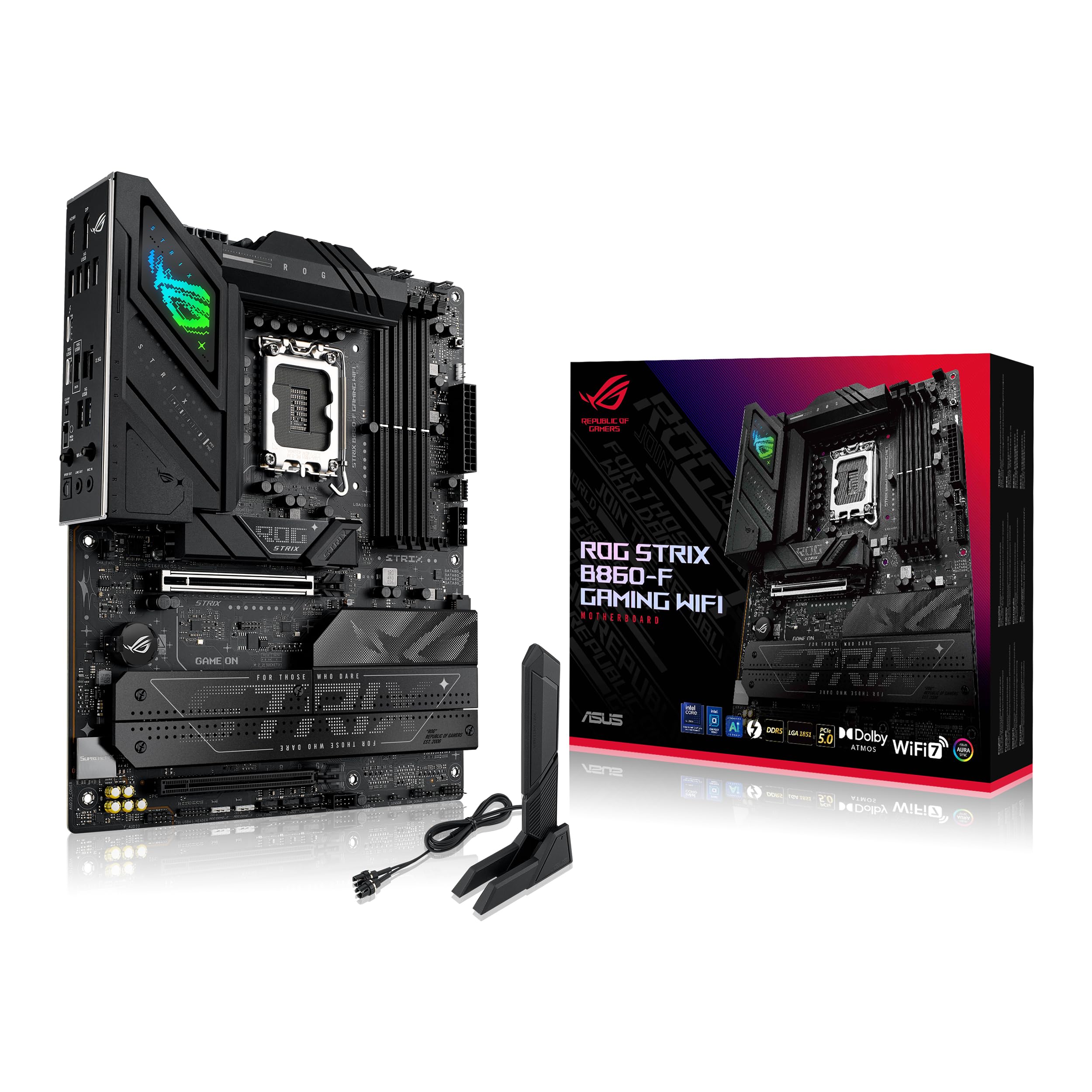 ASUS intel Core Ultra Processors Socket LGA1851 compatible B860 оснащений ATX STRIX GAMING WIFI продукт місцевого авторизованого дистриб’ютора (Серія 2)
ASUS intel Core Ultra Processors Socket LGA1851 compatible B860 оснащений ATX STRIX GAMING WIFI продукт місцевого авторизованого дистриб’ютора (Серія 2)