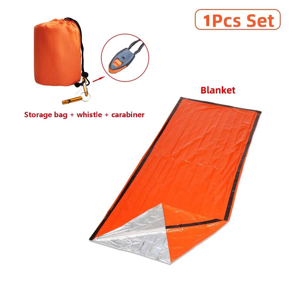 Portable Waterproof Emergency Survival Sleeping Bag Outdoor Camping Gear Thermal Sack First Aid Rescue Kit Thermal Mylar Blanket
Portable Waterproof Emergency Survival Sleeping Bag Outdoor Camping Gear Thermal Sack First Aid Rescue Kit Thermal Mylar Blanket