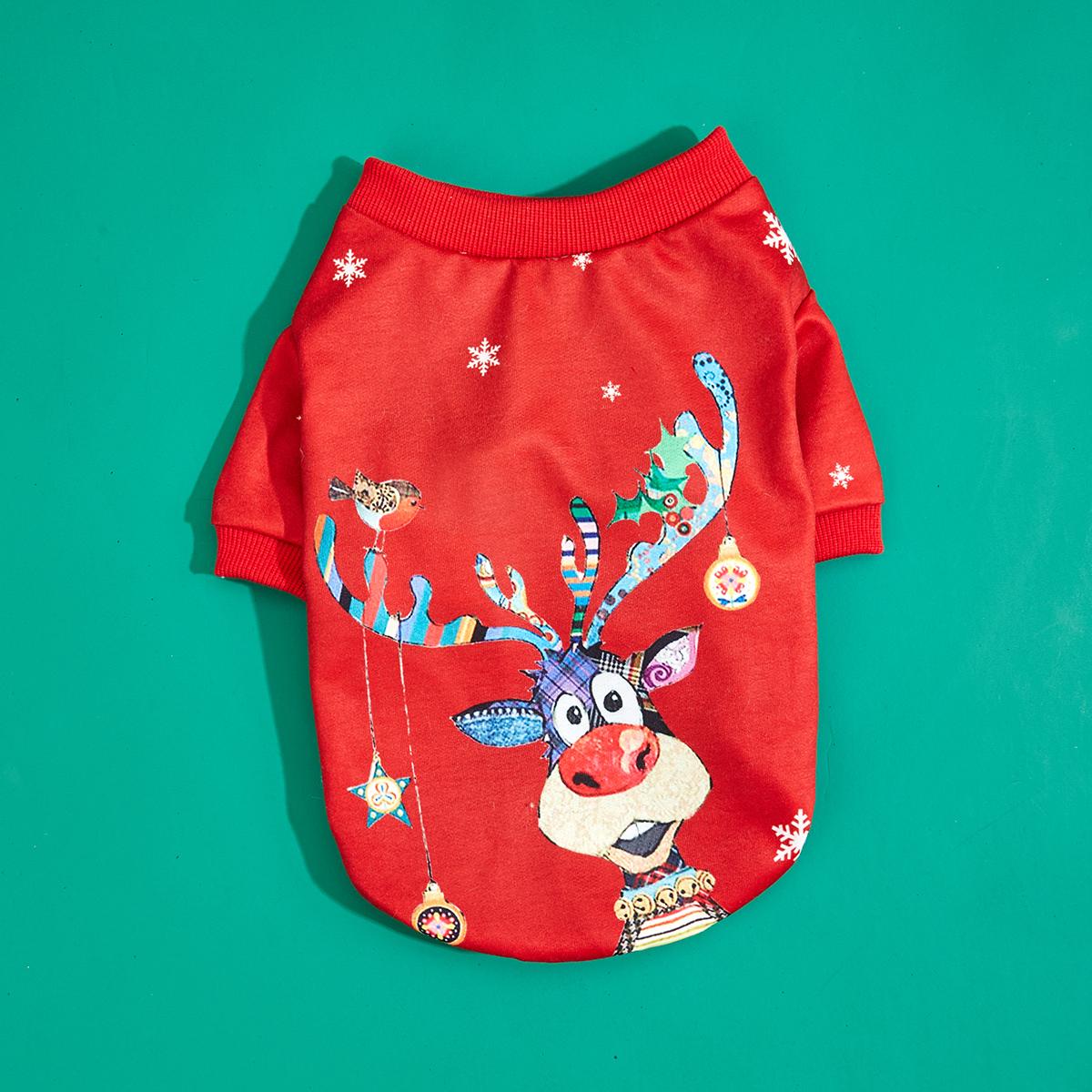 Dog Christmas Hoodies for Winter Puppy with Cute Elk Printed Sweatshirts for Dog Cat Warm and Comfort Shirts Christmas Dog Xma XS(old) червоний
Dog Christmas Hoodies for Winter Puppy with Cute Elk Printed Sweatshirts for Dog Cat Warm and Comfort Shirts Christmas Dog Xma XS(old) червоний