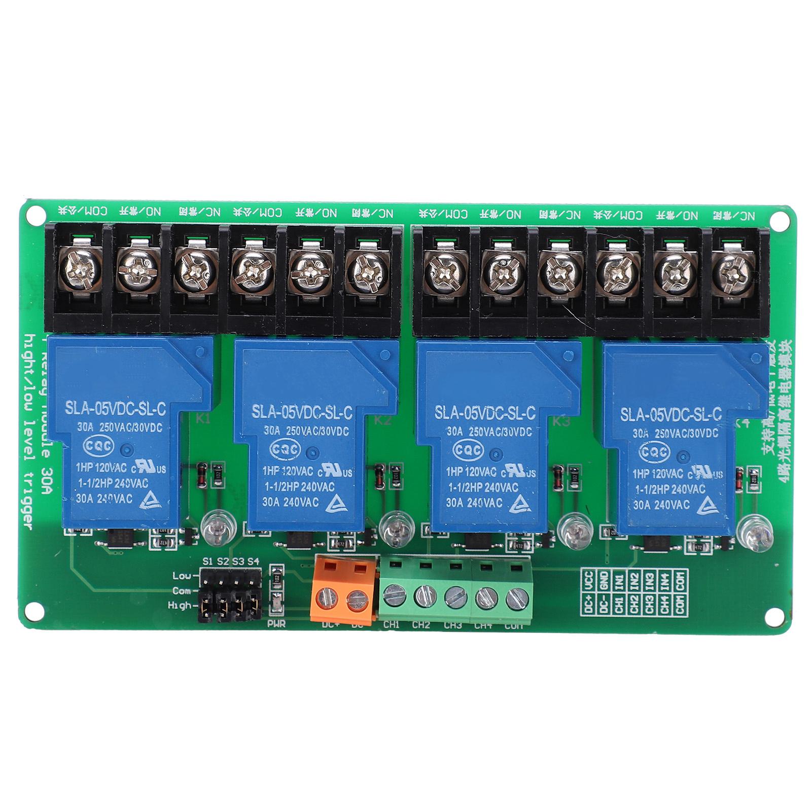 Relay Module 4 Channel Circuit Automatic Control High Low Level Trigger Electronic Component5V
Relay Module 4 Channel Circuit Automatic Control High Low Level Trigger Electronic Component5V