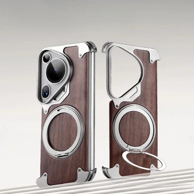 Eary for Huawei Pura 70 Ultra Phone Case with Magsafe 360°Rotatable Magnetic Stand Wood Frameless Bumper Protective P70 Cover For HW Pura70Ultra
Eary for Huawei Pura 70 Ultra Phone Case with Magsafe 360°Rotatable Magnetic Stand Wood Frameless Bumper Protective P70 Cover For HW Pura70Ultra
