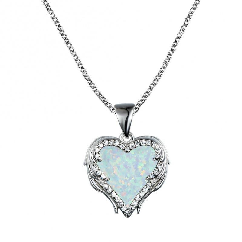 New silver blue and white purple heart-shaped necklace women s temperament versatile pendant білий
New silver blue and white purple heart-shaped necklace women s temperament versatile pendant білий