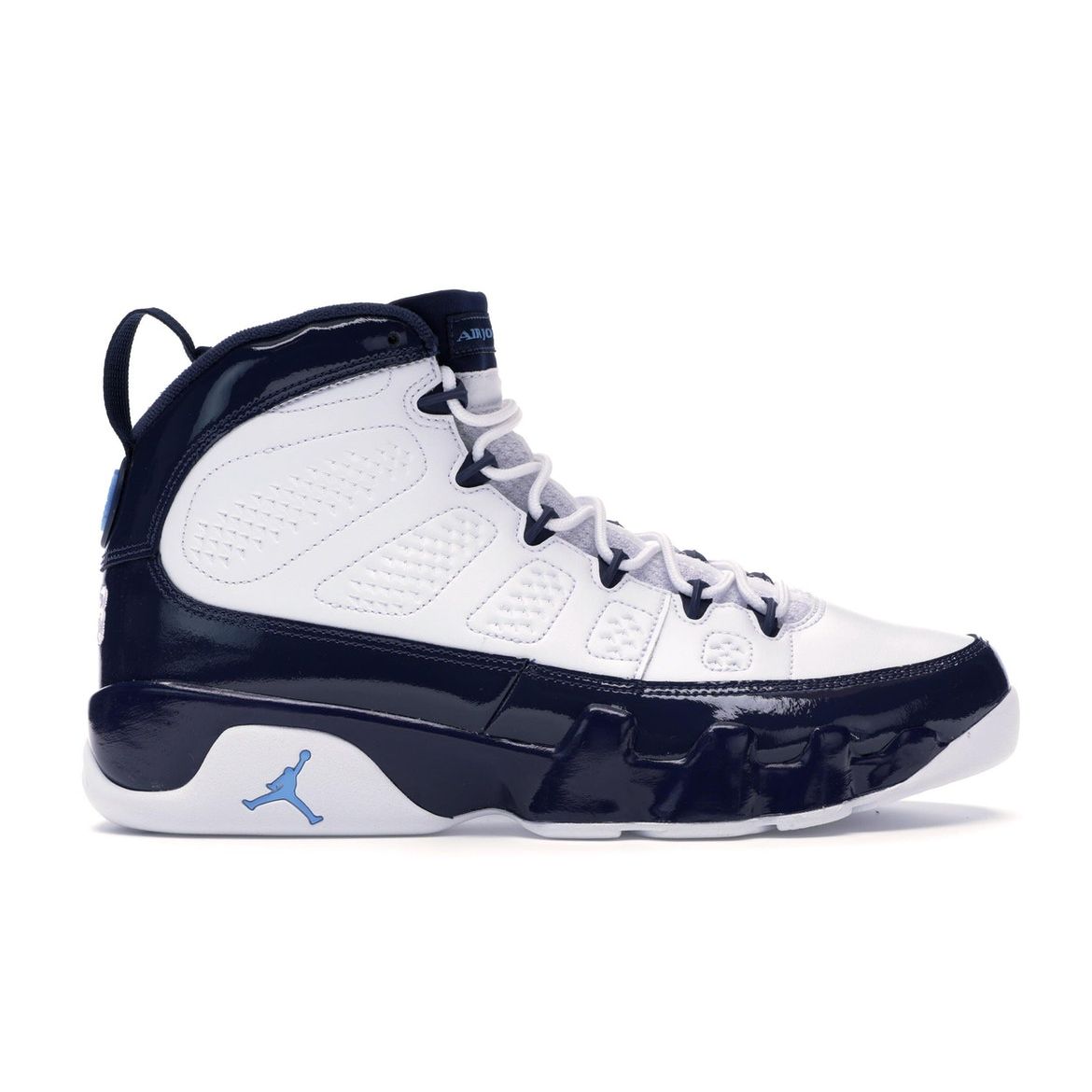 Мужские кроссовки Air Jordan 9 Retro UNC сине-белые Midnight-Navy-University-Blue 302370-145
Мужские кроссовки Air Jordan 9 Retro UNC сине-белые Midnight-Navy-University-Blue 302370-145