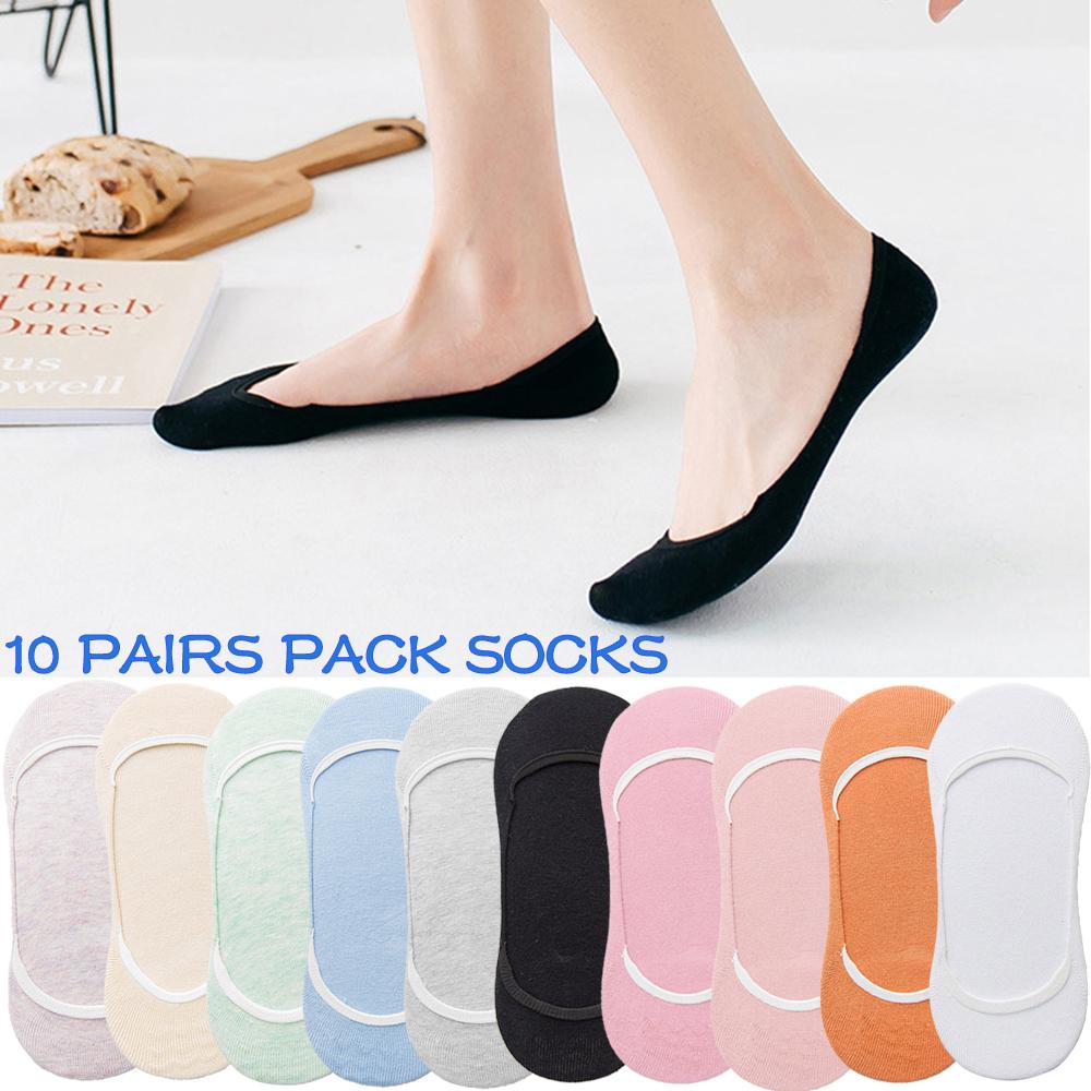 10 Pairs Women Invisible Sock Slippers Short Ankle Socks Set Fashion Ladies Woman Pack Solid Color Cotton Non-slip No Show Socks One Size
10 Pairs Women Invisible Sock Slippers Short Ankle Socks Set Fashion Ladies Woman Pack Solid Color Cotton Non-slip No Show Socks One Size