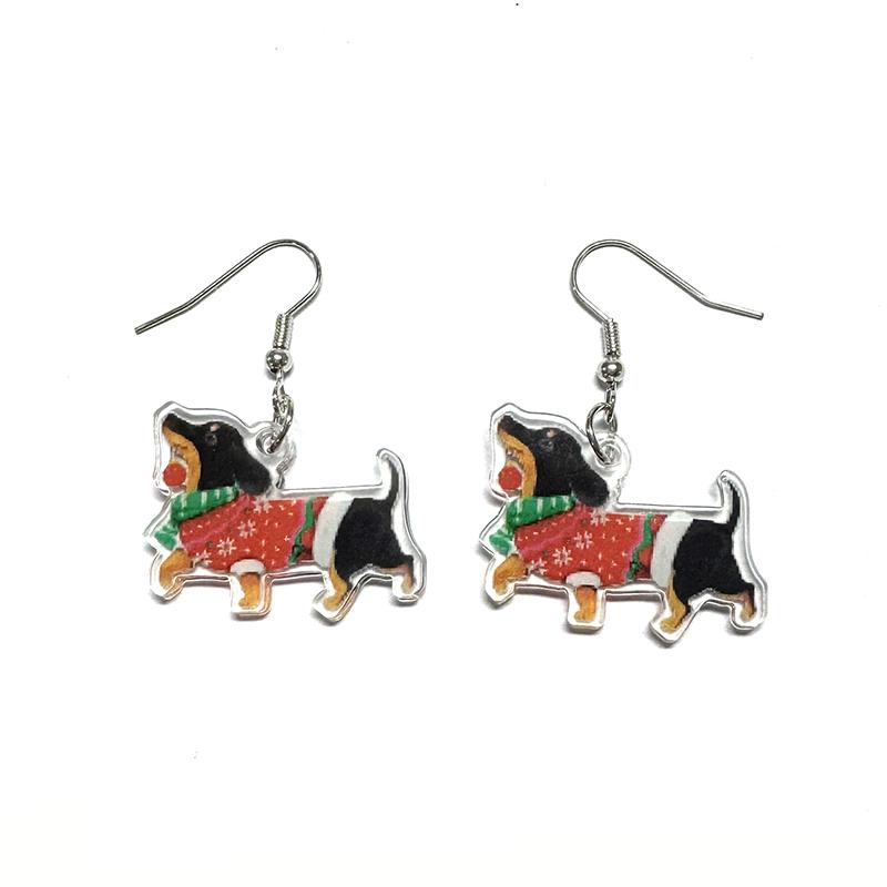 CAOSHI Cute Dachshund Designed Pendant Earrings for Women Fashion Acrylic Christmas Jewelry Gifts Cartoon Animal Accessories
CAOSHI Cute Dachshund Designed Pendant Earrings for Women Fashion Acrylic Christmas Jewelry Gifts Cartoon Animal Accessories