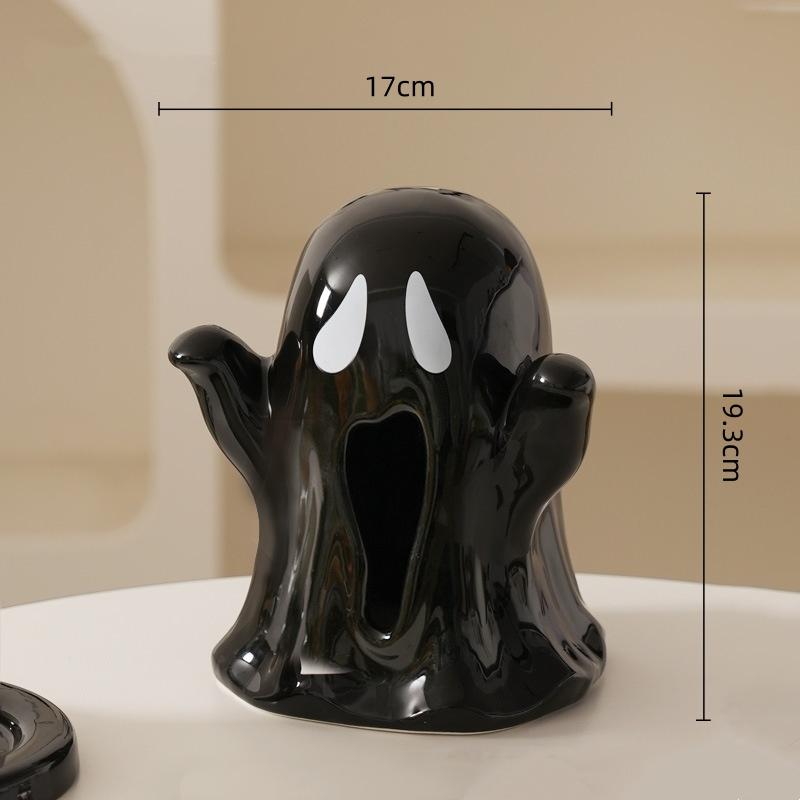 Cartoon Ghost Tissue Box Household Ceramic Tissue Box Fun Halloween Toilet Paper Holder Desktop Storage Ornaments Napkin Holder
Cartoon Ghost Tissue Box Household Ceramic Tissue Box Fun Halloween Toilet Paper Holder Desktop Storage Ornaments Napkin Holder