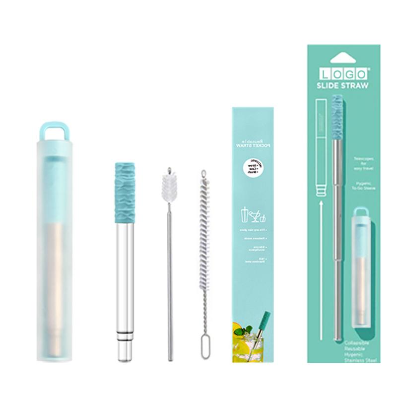 Reusable Telescopic Straw Portable Drinking Straw Set for Travel 304 Stainless Steel Collapsible Metal Straw with Cleaning Brush
Reusable Telescopic Straw Portable Drinking Straw Set for Travel 304 Stainless Steel Collapsible Metal Straw with Cleaning Brush