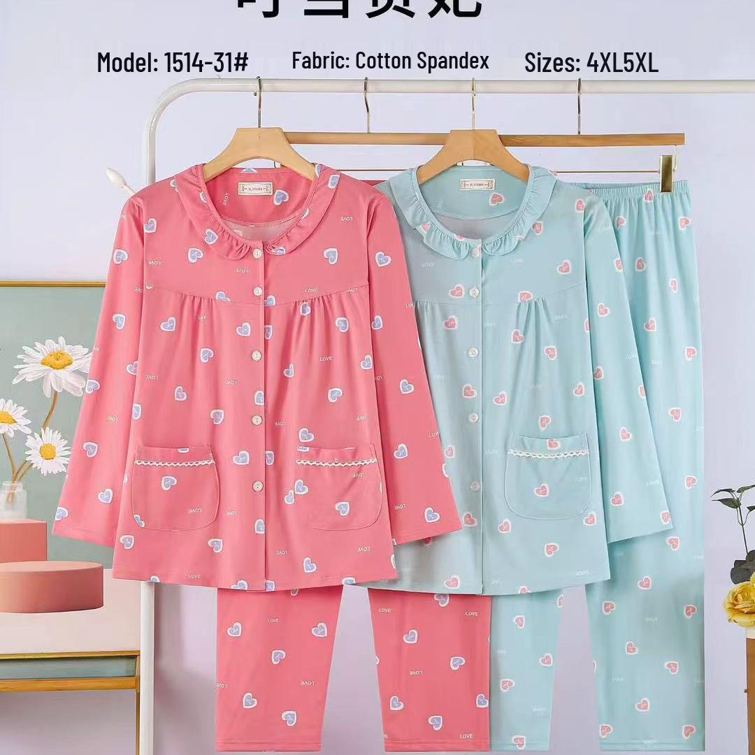 Dingdang Guifei Women s Autumn/Winter Two-Piece Turn-Down Collar Pajama Set - Long Sleeve & Pants Comfortable Fashion Homewear 5XL кавун червоний колір
Dingdang Guifei Women s Autumn/Winter Two-Piece Turn-Down Collar Pajama Set - Long Sleeve & Pants Comfortable Fashion Homewear 5XL кавун червоний колір