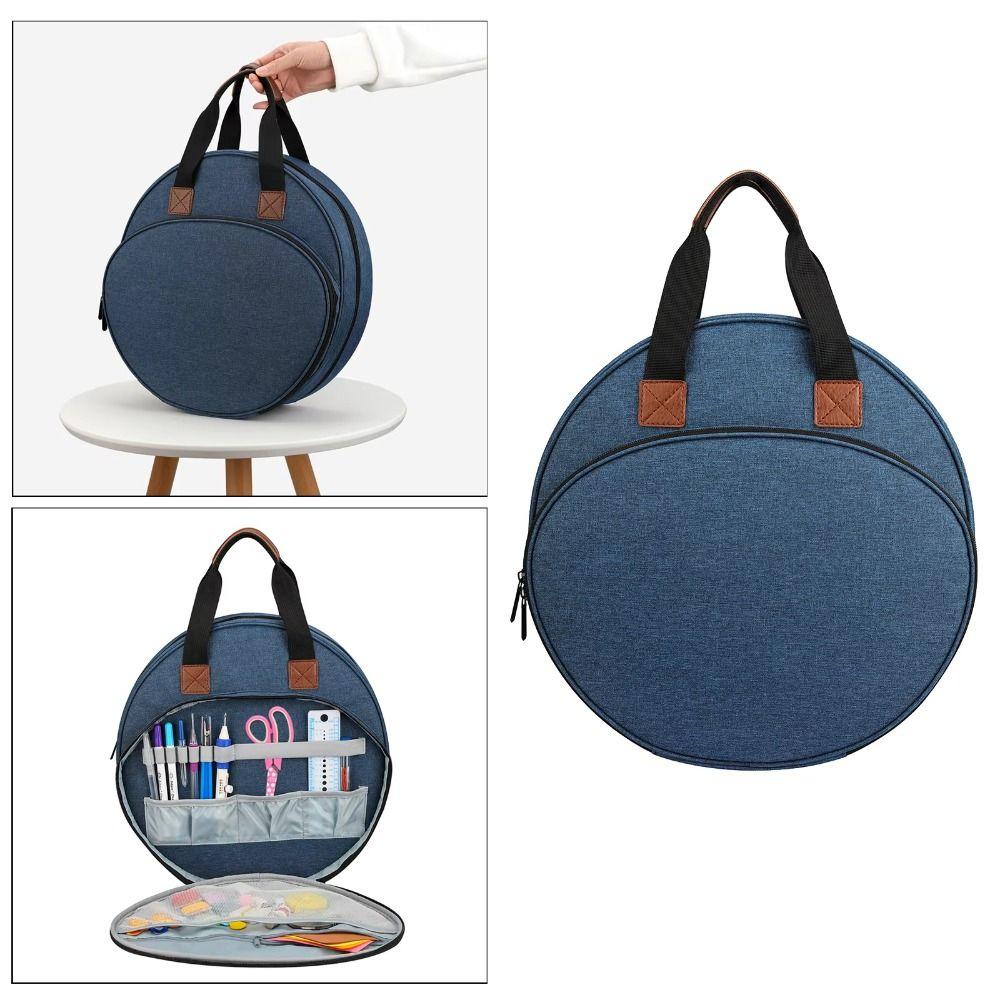 Сумка для вышивальных ниток с длинной ручкой, органайзер для круглой вязки, переносная сумка-обруч для хранения вязаных изделий серый 
Сумка для вышивальных ниток с длинной ручкой, органайзер для круглой вязки, переносная сумка-обруч для хранения вязаных изделий серый