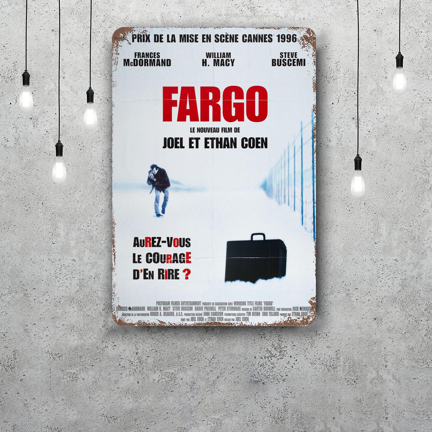 fargo movie Vintage Metal Tin Signs Posters Decor Retro Metal Plaque Wall Art Decor for Garage Bar 20x30cm(7.8x11.8inch)
fargo movie Vintage Metal Tin Signs Posters Decor Retro Metal Plaque Wall Art Decor for Garage Bar 20x30cm(7.8x11.8inch)