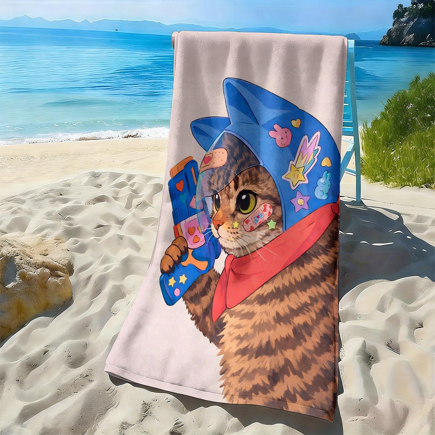 Children s Interest Space Cat Theme polyester microfiber beach towel is highly absorbent suitable for swimming and beach outings W30*H60(CM)
Children s Interest Space Cat Theme polyester microfiber beach towel is highly absorbent suitable for swimming and beach outings W30*H60(CM)
