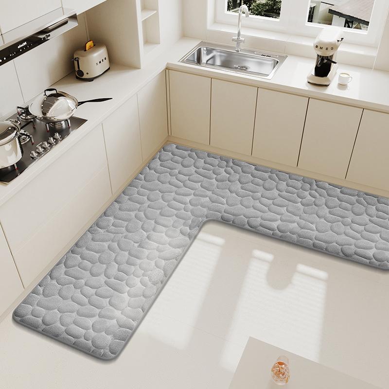Kitchen L-shaped flannel floor mats absorbent oil and water foot mats thick non-slip dirt-resistant carpet anti-fall mat
Kitchen L-shaped flannel floor mats absorbent oil and water foot mats thick non-slip dirt-resistant carpet anti-fall mat